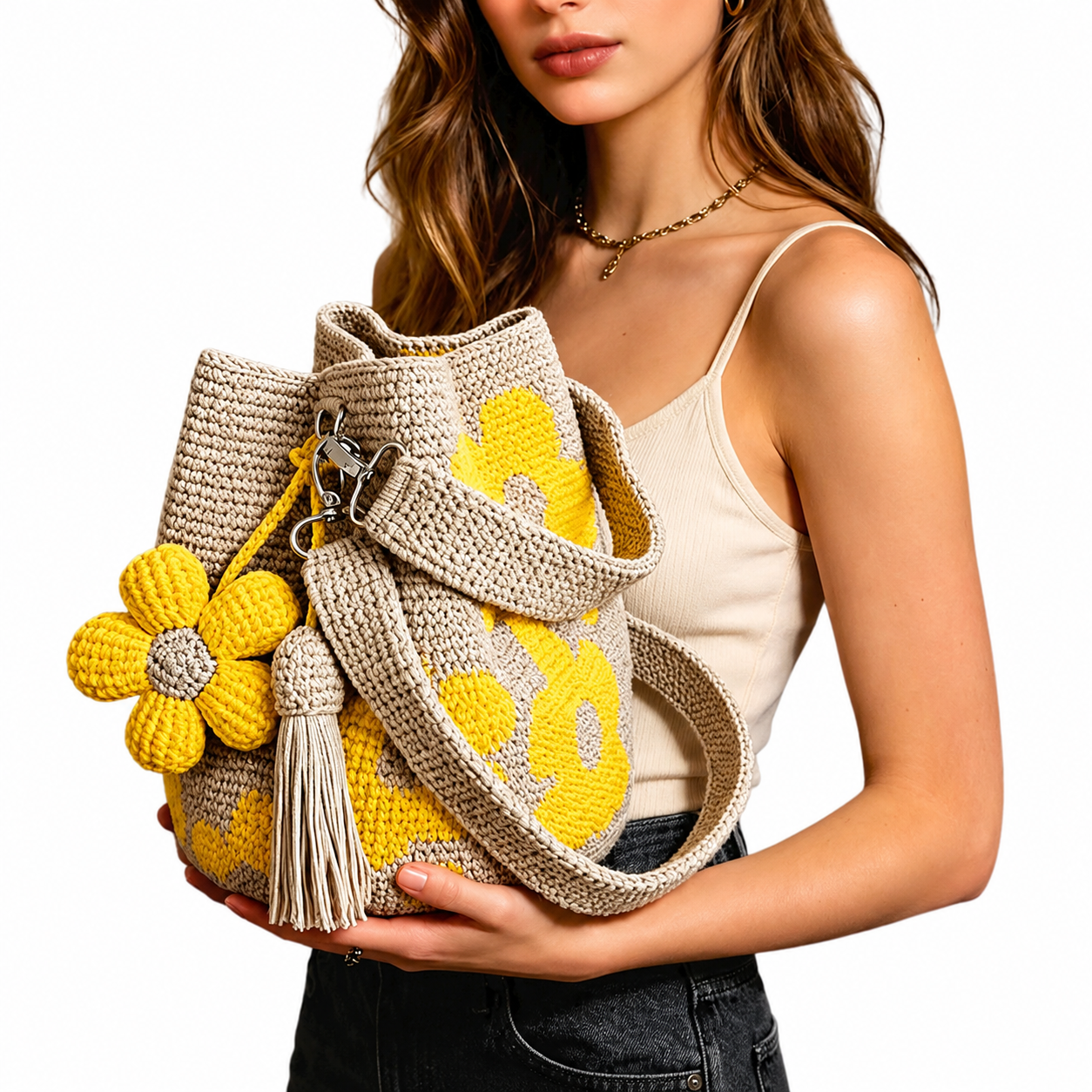 Sunflower Breeze™ Crochet Bag